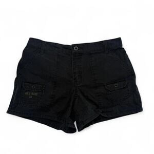 U.S. Polo Ralph Lauren Vintage Black Cargo Shorts Women Size 4 100% Cotton